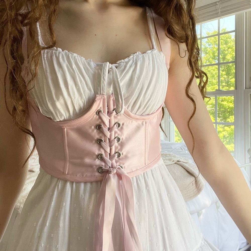 SugarThrillz Pink Underbust Corset